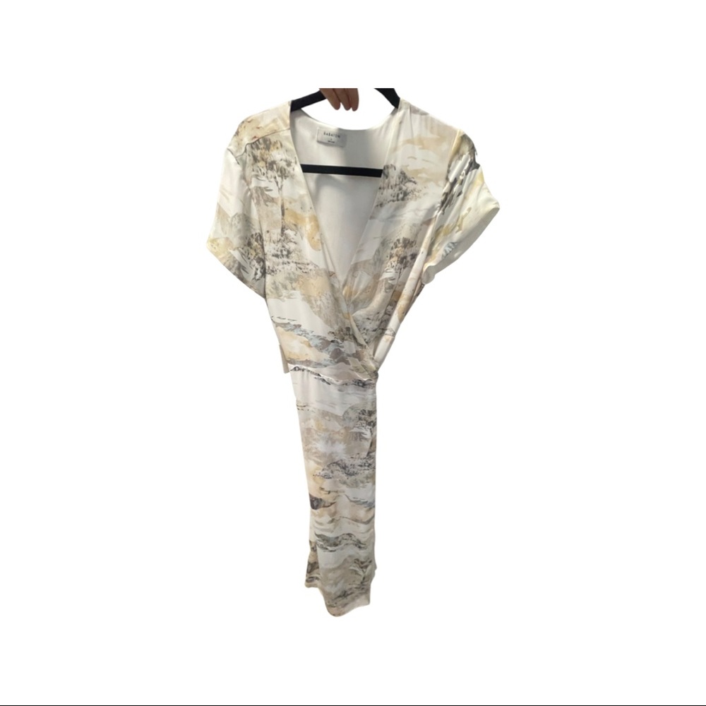 BATON  WRAP MAXI DRESS, Floral, S/L , brand new with tags